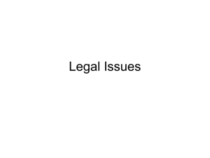 Legal Issues