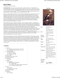 Karl Marx - Wikipedia, the free encyclopedia - Op
