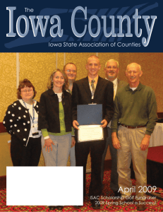 April - Iowa State Association of Counties