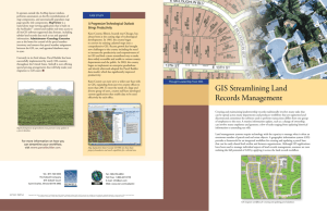 GIS Streamlining Land Records Management