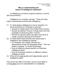Why is understanding the nature of intelligence important? Is