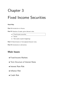 Chapter 3 Fixed Income Securities