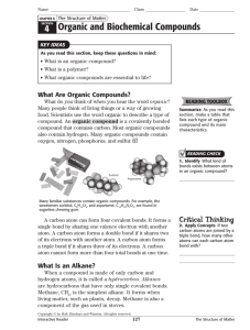4 Organic and Biochemical Compounds