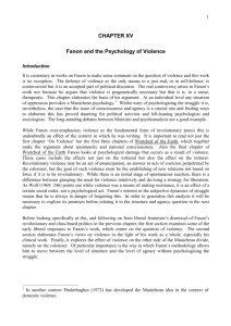 CHAPTER XV Fanon and the Psychology of Violence