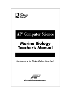 Marine Biology Teachers Manual