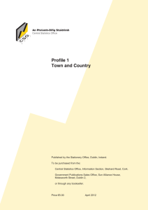 Profile 1-Town and Country - Central Statistics Office