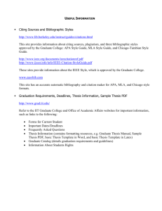 Citing Sources and Bibliographic Styles http://www.lib.berkeley.edu