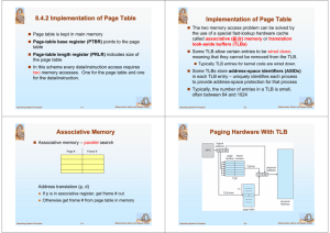 Implementation of Page Table