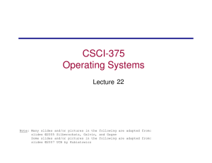 CSCI-375 Operating Systems