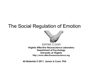 The Social Regulation of Emotion