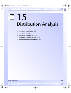 MINITAB Distribution Analysis