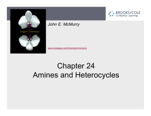 Chapter 24 Amines and Heterocycles