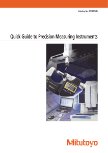 Quick Guide to Precision Measuring Instruments