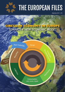 CirCular EConomy in EuropE TOWARDS A NEW ECONOMIC MODEL