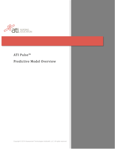 ATI Pulse™ Predictive Model Overview