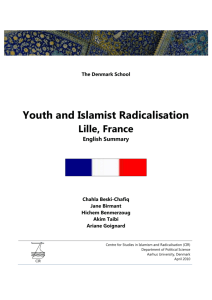 Youth and Islamist Radicalisation, Lille, France