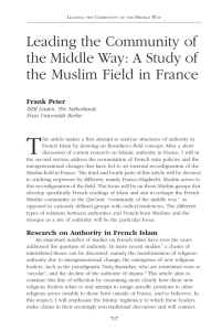 Leading the Community of the Middle Way: A Study of the Muslim