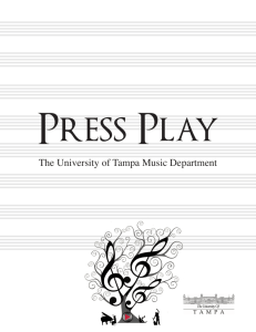 The University of Tampa Music Department