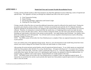 Month End Close GL/AP Reconciliation Worksheet