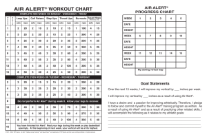 air alert® workout chart air alert® progress chart