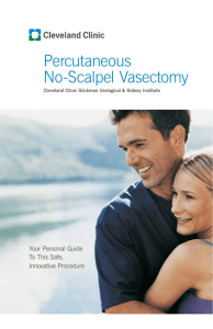 Percutaneous No-Scalpel Vasectomy