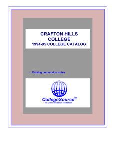 CollegeSource - Crafton Hills College