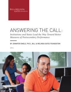 Answering the Call - Postsecondary Success