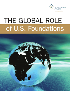 The Global Role of U.S. Foundations