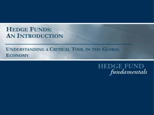 hedge funds: an introduction