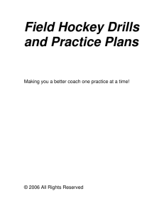 4: Field Hockey Drills and Practice Plans