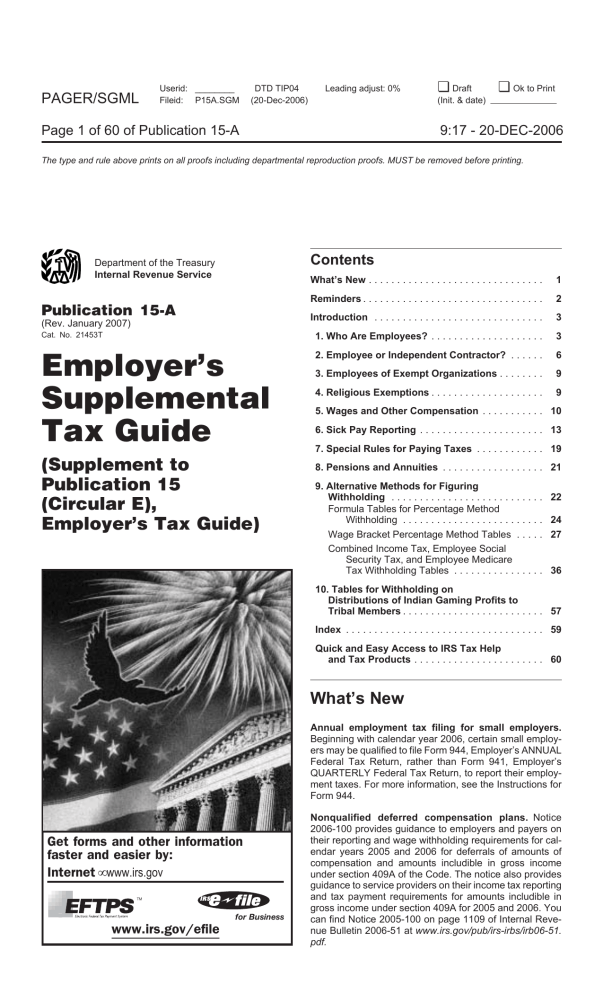 Publication 15A (Rev. January 2007)