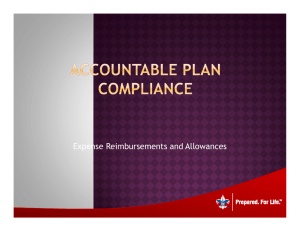 Accountable Plan Compliance-Expense Reimbursements and