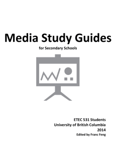 Media Study Guides - UBC Blogs - University of British Columbia