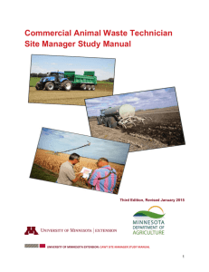 Commercial Animal Waste Technician Site Manager Study Manual