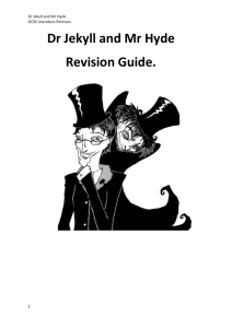 Dr Jekyll and Mr Hyde Revision Guide.