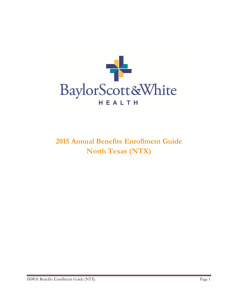2015 Annual Benefits Enrollment Guide North Texas (NTX)