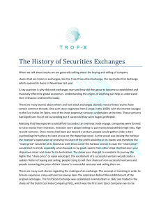 The History of Securities Exchanges