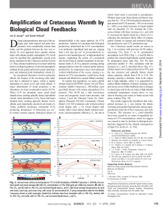 Amplification of Cretaceous Warmth by Biological Cloud Feedbacks
