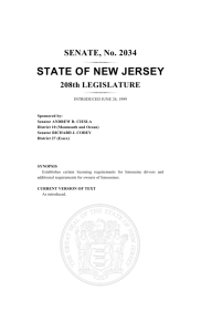 state of new jersey - New Jersey Legislature