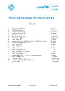 21 assemblies for primary schools