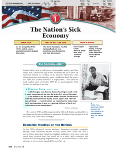 The Nation's Sick Economy - Miami East Local Schools