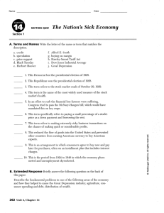 14f section quiz The Nation's Sick Economy - Esperanza