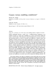 Causes versus enabling conditions