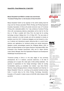 drupa 2016 – Press Release No. 2 / April 2013 Messe Düsseldorf