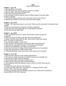 Night Study Guide Questions Chapter 1 - pp. 3