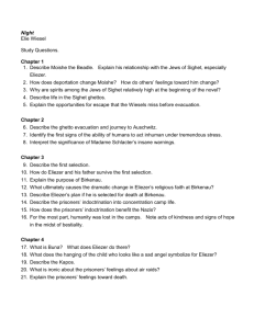 Night Elie Wiesel Study Questions. Chapter 1 1