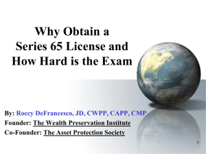 Why Obtain a Series 65 License and How Hard is the Exam