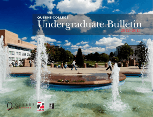 Undergraduate Bulletin - Queens College