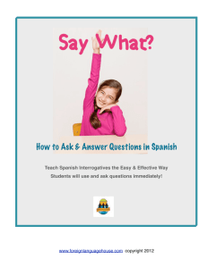 Say What? - Spanishone.org
