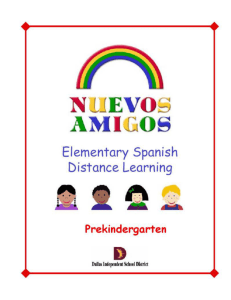 PreKindergarten Spanish